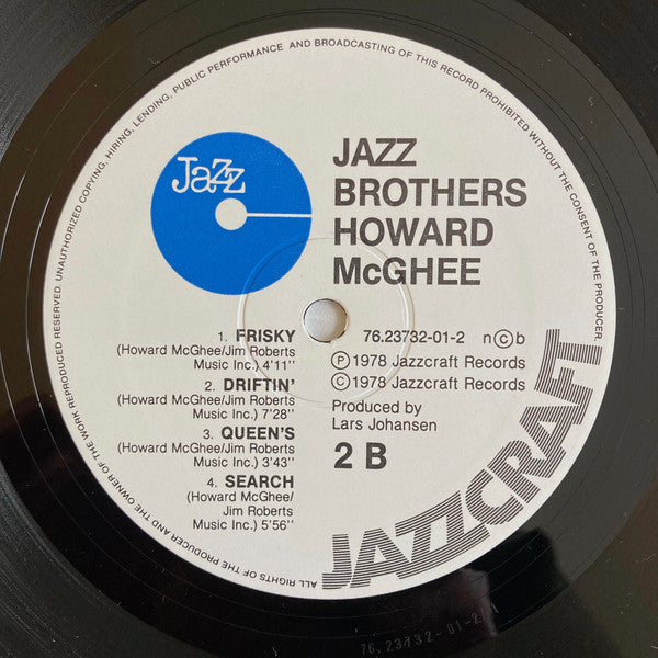 Howard McGhee ~ Jazzbrothers (Vinyl) - Djungel & Jazz