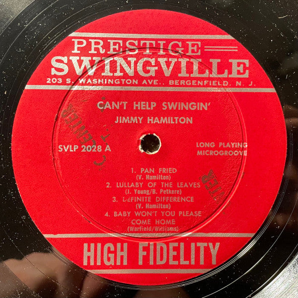 Jimmy Hamilton ~ Can't Help Swinging (Vinyl) - Djungel & Jazz