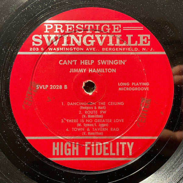 Jimmy Hamilton ~ Can't Help Swinging (Vinyl) - Djungel & Jazz