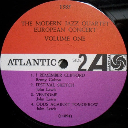 The Modern Jazz Quartet ~ European Concert : Volume One (Vinyl) - Djungel & Jazz