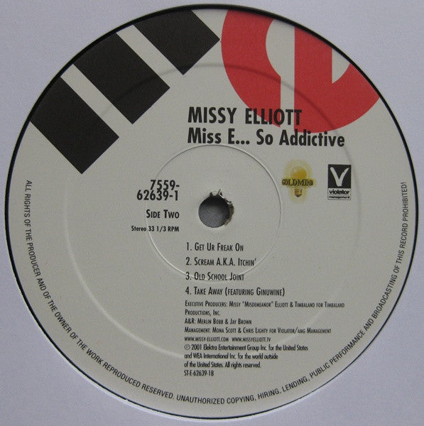 Missy Elliott ~ Miss E ...So Addictive (Vinyl) - Djungel & Jazz