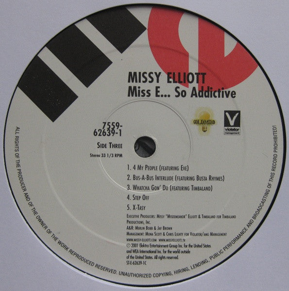Missy Elliott ~ Miss E ...So Addictive (Vinyl) - Djungel & Jazz