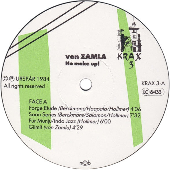Von Zamla ~ No Make Up! (Vinyl) - Djungel & Jazz