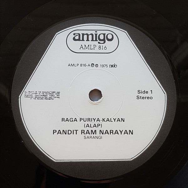 Pandit Ram Narayan* : Raga Puria Kalyan (LP)