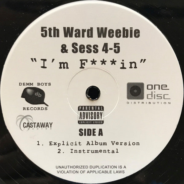 5th Ward Weebie & Sess 4-5 ~ I'm Cuttin / I'm Fin (Vinyl) - Djungel & Jazz