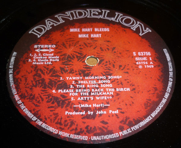 Mike Hart ~ Mike Hart Bleeds (Vinyl) - Djungel & Jazz