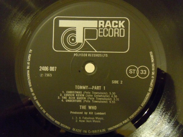 The Who ~ Tommy - Part 1 (Vinyl) - Djungel & Jazz