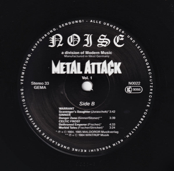 Various ~ Metal Attack Vol. 1 (Vinyl) - Djungel & Jazz