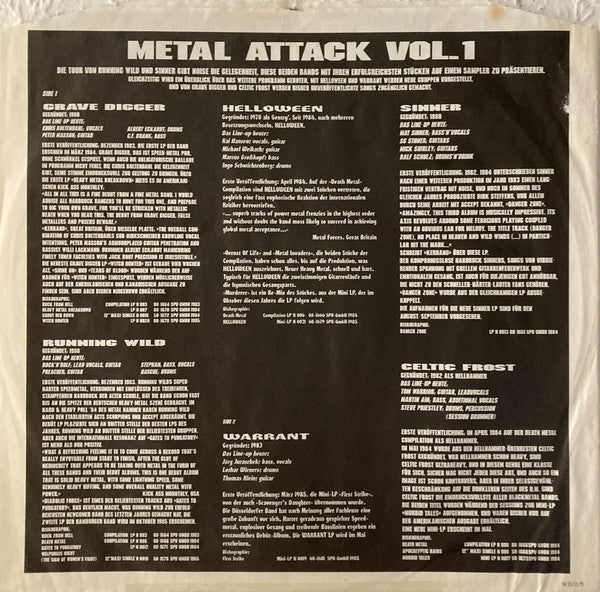 Various ~ Metal Attack Vol. 1 (Vinyl) - Djungel & Jazz