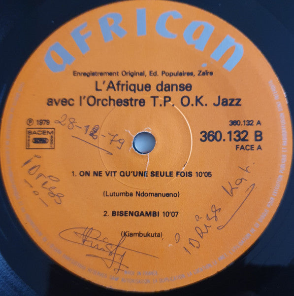 Orchestre T.P.O.K. Jazz ~ L'Afrique Danse Avec L'Orchestre T.P. O.K. Jazz (Vinyl) - Djungel & Jazz