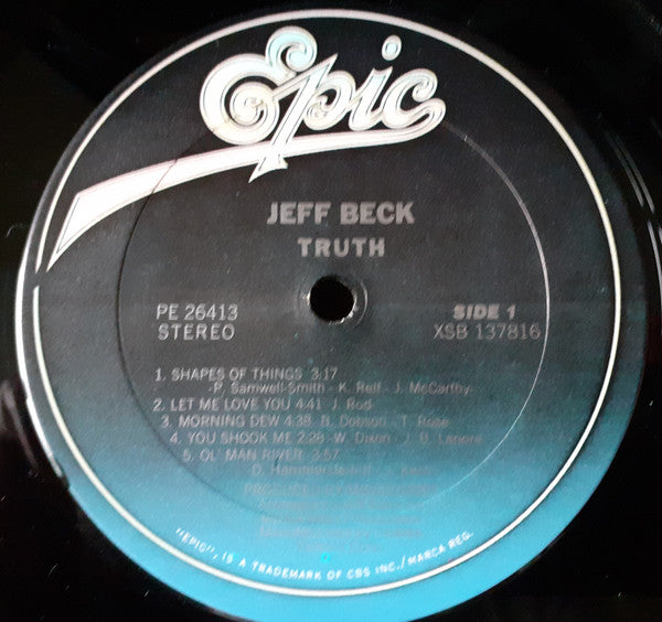 Jeff Beck ~ Truth (Vinyl) - Djungel & Jazz