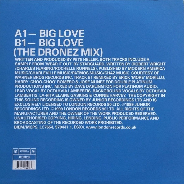 Pete Heller's Big Love ~ Big Love (Vinyl) - Djungel & Jazz