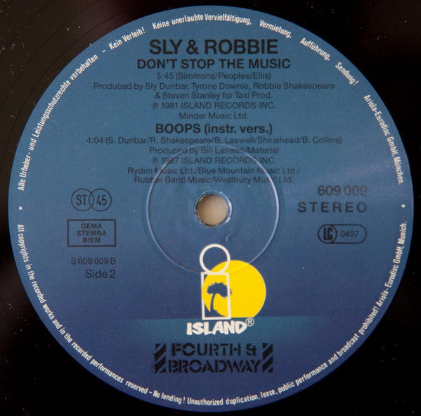 Sly & Robbie ~ Boops (Here To Go) (Vinyl) - Djungel & Jazz