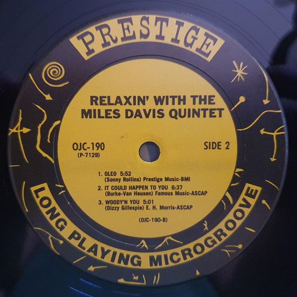 The Miles Davis Quintet ~ Relaxin' With The Miles Davis Quintet (Vinyl) - Djungel & Jazz