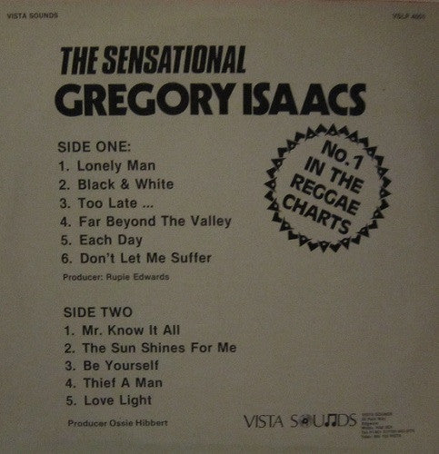 Gregory Isaacs : The Sensational Gregory Isaacs (LP, Comp)