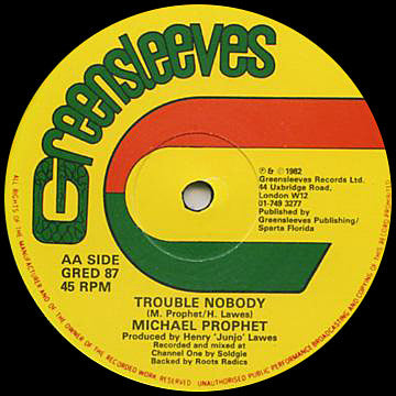Michael Prophet ~ Boom Him Up Now / Trouble Nobody (Vinyl) - Djungel & Jazz