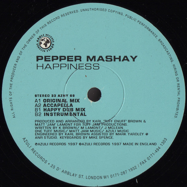Pepper Mache* : Happiness (12")