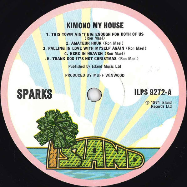 Sparks ~ Kimono My House (Vinyl) - Djungel & Jazz