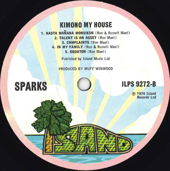 Sparks ~ Kimono My House (Vinyl) - Djungel & Jazz