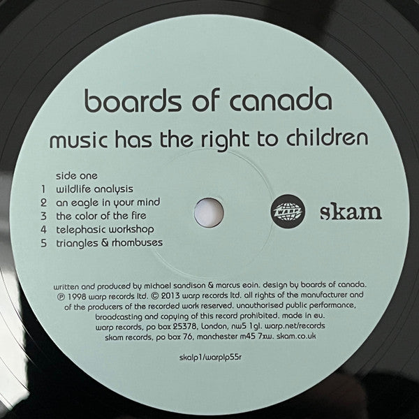 Boards Of Canada : Music Has The Right To Children (2xLP, Album, RE, RP)