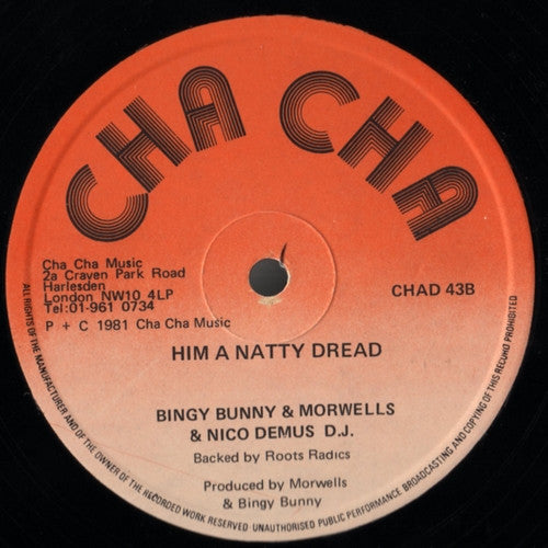 Bingy Bunny & The Morwells & Nicodemus : Young Lover / Him A Natty Dread (12")