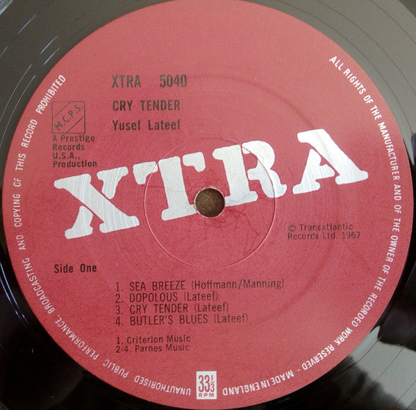 Yusef Lateef ~ Cry! Tender (Vinyl) - Djungel & Jazz