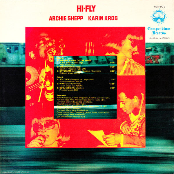 Karin Krog, Archie Shepp ~ Hi-Fly (Vinyl) - Djungel & Jazz