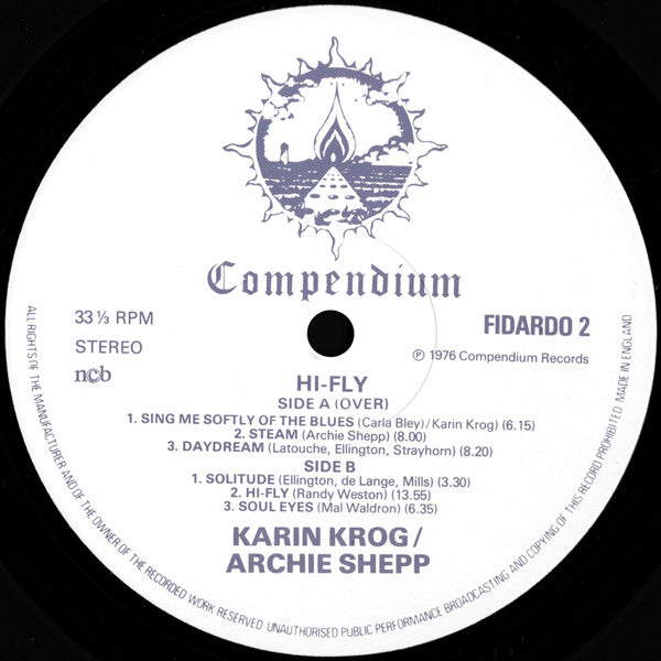 Karin Krog, Archie Shepp ~ Hi-Fly (Vinyl) - Djungel & Jazz