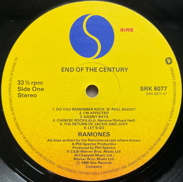 Ramones ~ End Of The Century (Vinyl) - Djungel & Jazz