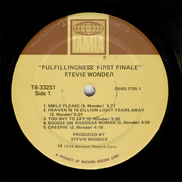 Stevie Wonder ~ Fulfillingness' First Finale (Vinyl) - Djungel & Jazz