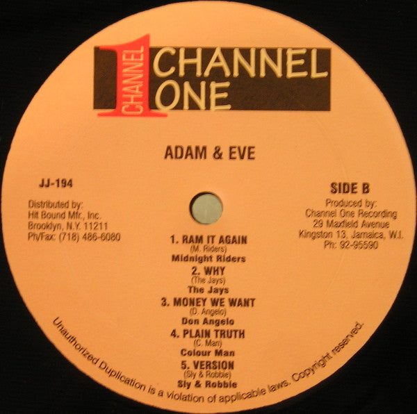Various : Sly, Robbie & The Radication Squad Present Adam And Eve (LP, Comp, RP)
