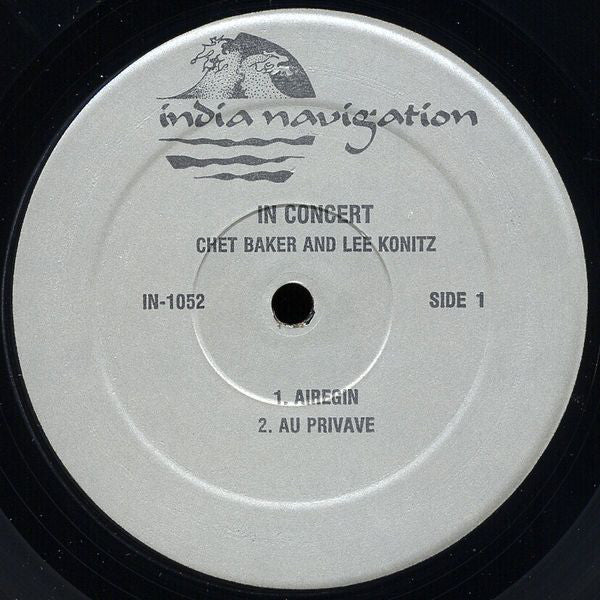 Chet Baker And Lee Konitz ~ In Concert (Vinyl) - Djungel & Jazz