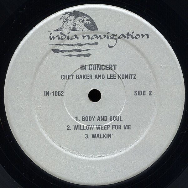 Chet Baker And Lee Konitz ~ In Concert (Vinyl) - Djungel & Jazz
