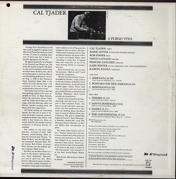 Cal Tjader ~ A Fuego Vivo (Vinyl) - Djungel & Jazz