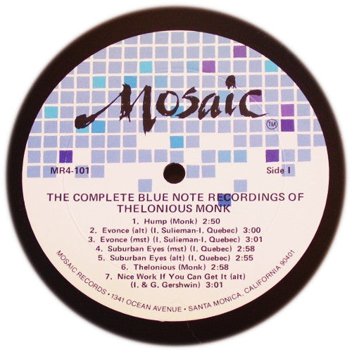 Thelonious Monk ~ The Complete Blue Note Recordings Of Thelonious Monk (Vinyl) - Djungel & Jazz