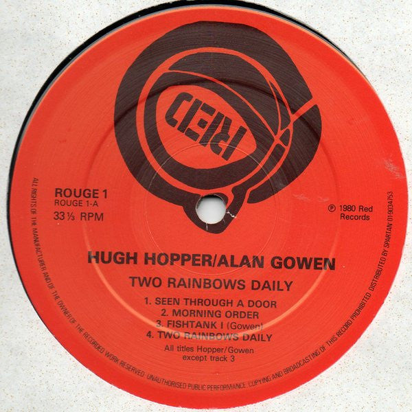 Hugh Hopper / Alan Gowen ~ Two Rainbows Daily (Vinyl) - Djungel & Jazz