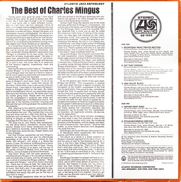 Charles Mingus ~ The Best Of Charles Mingus (Vinyl) - Djungel & Jazz