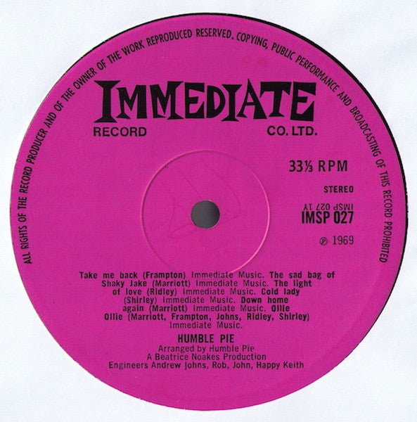 Humble Pie ~ Town And Country (Vinyl) - Djungel & Jazz