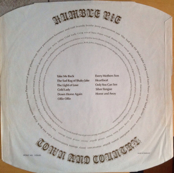 Humble Pie ~ Town And Country (Vinyl) - Djungel & Jazz
