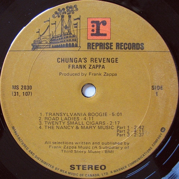 Frank Zappa ~ Chunga's Revenge (Vinyl) - Djungel & Jazz
