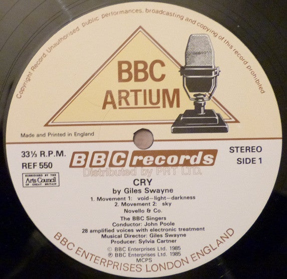 Giles Swayne ~ Cry (Vinyl) - Djungel & Jazz