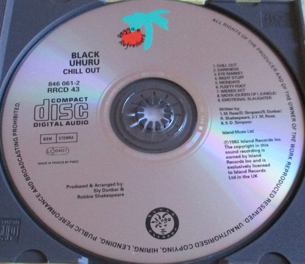Black Uhuru ~ Chill Out (Vinyl) - Djungel & Jazz