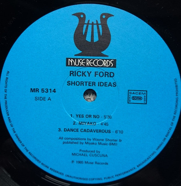 Ricky Ford : Shorter Ideas (LP, Album)