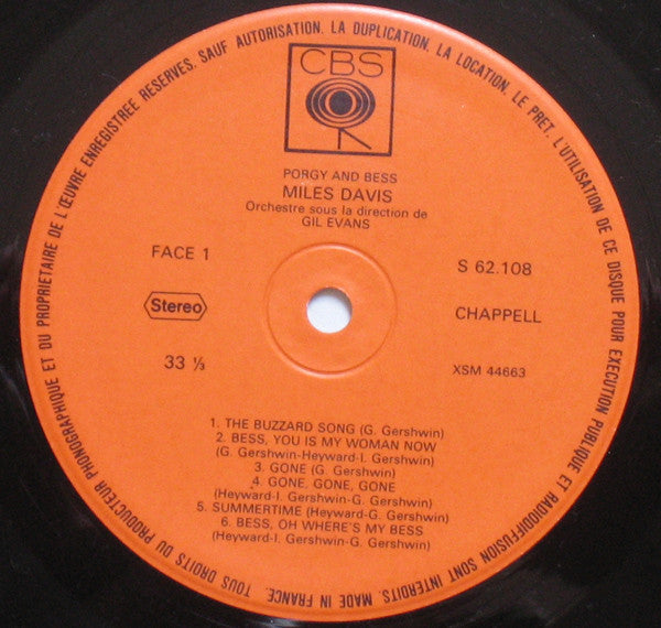 Miles Davis ~ Porgy And Bess (Vinyl) - Djungel & Jazz