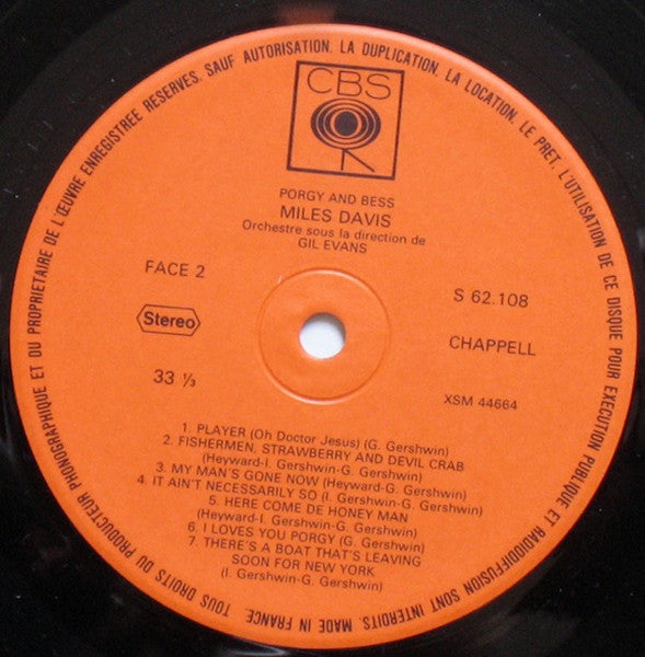 Miles Davis ~ Porgy And Bess (Vinyl) - Djungel & Jazz
