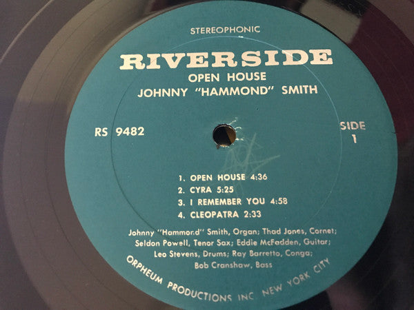 Johnny "Hammond" Smith* : Open House! (LP, Album)