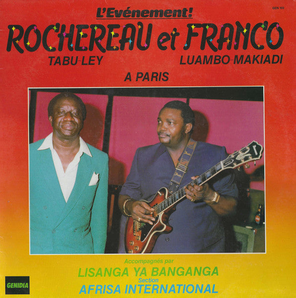 Tabu Ley Rochereau Et Franco ~ L'Evénement! Rochereau Et Franco A Paris (Vinyl) - Djungel & Jazz