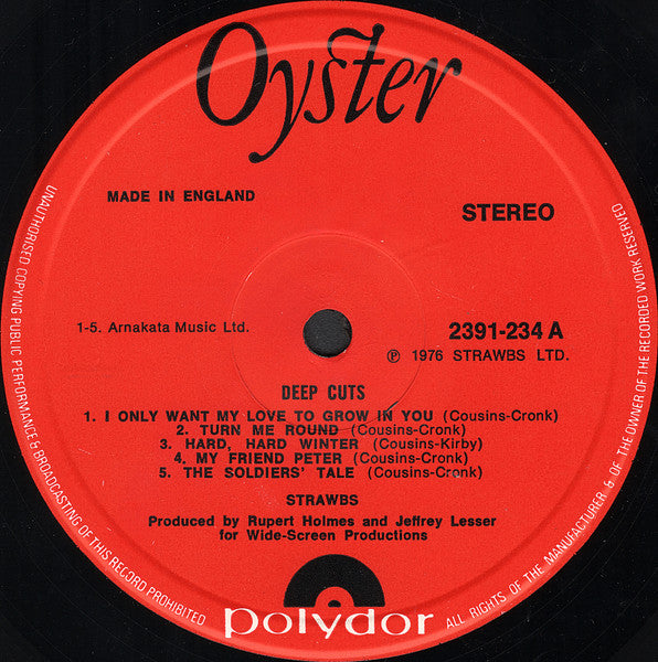 Strawbs ~ Deep Cuts (Vinyl) - Djungel & Jazz