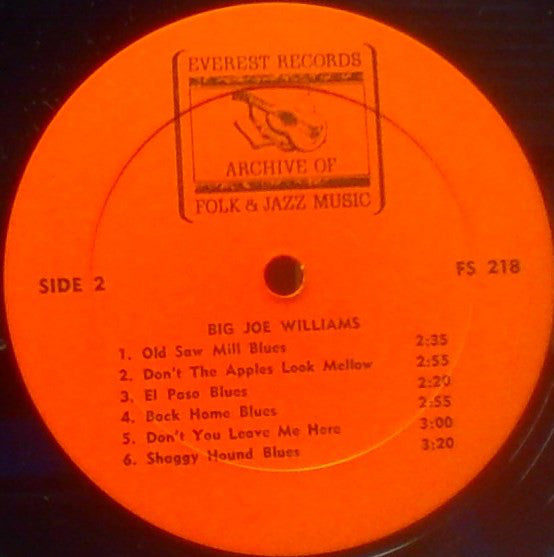 Big Joe Williams ~ Big Joe Williams (Vinyl) - Djungel & Jazz