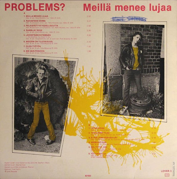 Pelle Miljoona - Problems? : Meillä Menee Lujaa (LP, Comp)